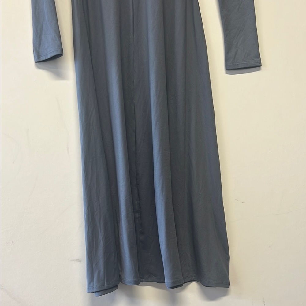 NWT Women's Long Sleeve Twist-Front Midi Dress A New Day Blue Multiple Sizes XS​ - Picture 6 of 6